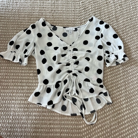 TOPSHOP Margot Ruched Top - Picture 2 of 2